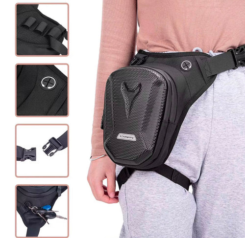 Sac Cuisse Moto Rigide Étanche – Grande Capacité